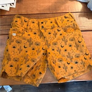 Wild rye mustard Desert Print Women's bike Shorts like new